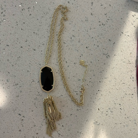 Kendra Scott onyx long tassel necklace - Picture 1 of 3